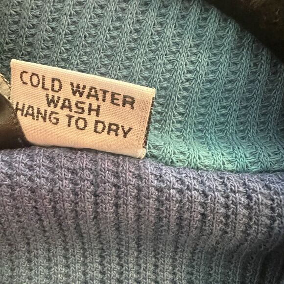 Winter Sun Poncho Cardigan Small Shibori Lagenlook Oversized Ribbed Art To Wear - Picture 6 of 6